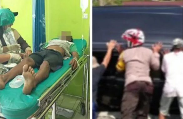 Lakalantas di Toili Barat Banggai, Polisi Bantu Korban Untuk di Rujuk Ke RSUD Luwuk